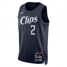 Dres Los Angeles Clippers Kawhi Leonard Nike 2023-24 City Edition Navy Swingman
